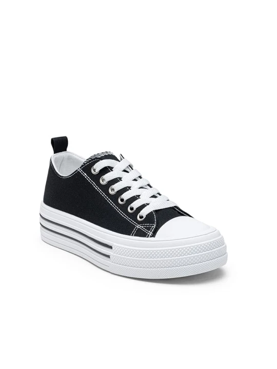 Zdjęcie produktu Foreverfolie Sneakersy w kolorze czarnym rozmiar: 40