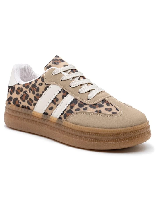 Zdjęcie produktu Foreverfolie Sneakersy w kolorze jasnobrązowym rozmiar: 36