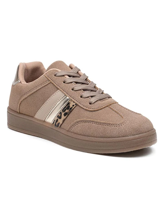 Zdjęcie produktu Foreverfolie Sneakersy w kolorze jasnobrązowym rozmiar: 37