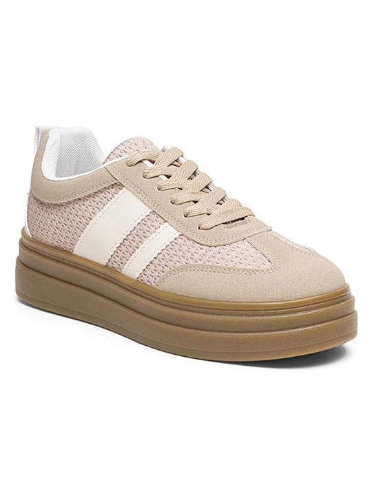 Zdjęcie produktu Foreverfolie Sneakersy w kolorze jasnoróżowo-beżowym rozmiar: 39