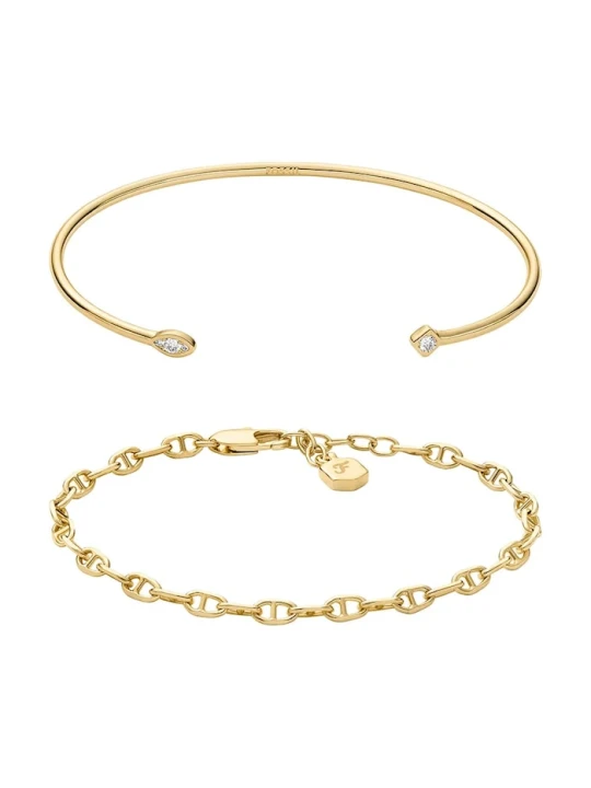 Zdjęcie produktu Fossil bransoletka 2-pack złoty
