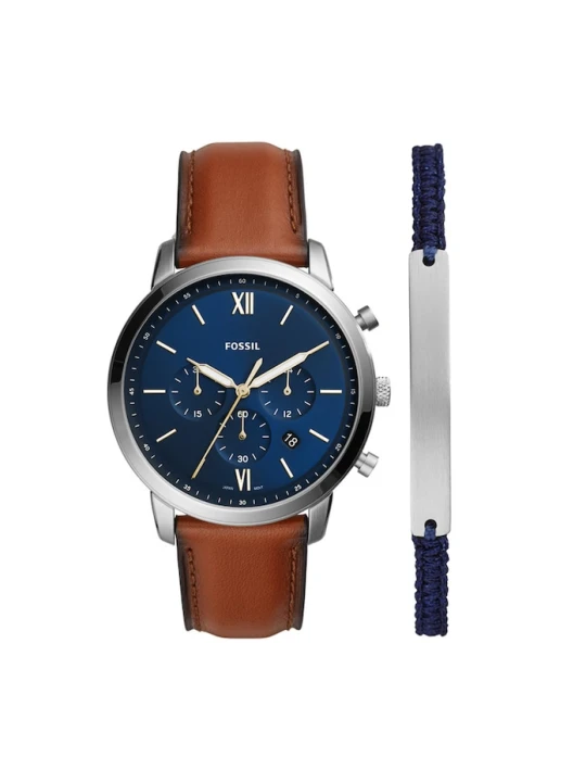 Zdjęcie produktu FOSSIL - Zegarek FS5708SET + bransoletka brązowy