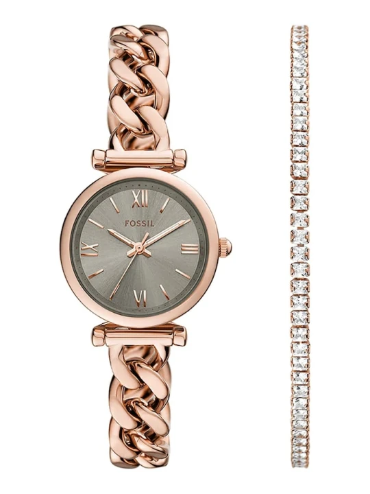 Zdjęcie produktu Fossil zegarek i bransoletka złoty