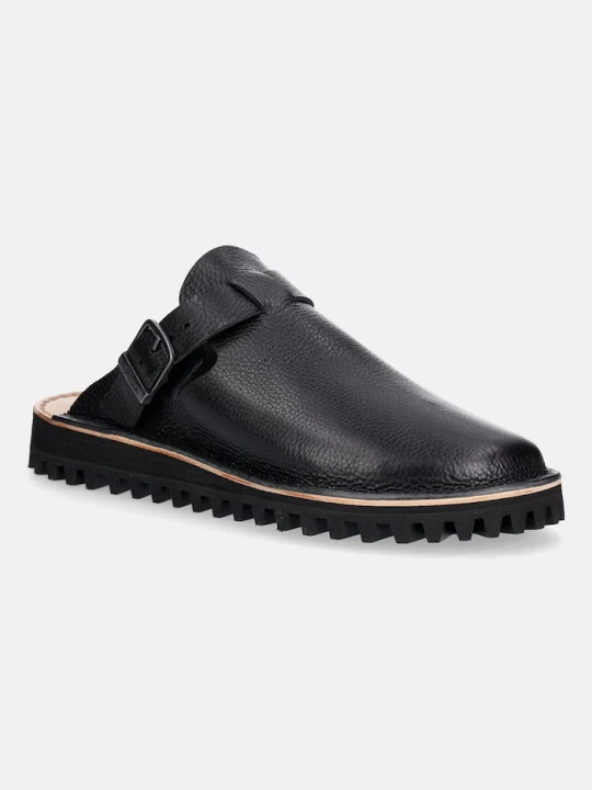Zdjęcie produktu Fracap klapki skórzane Mules Nero czarny