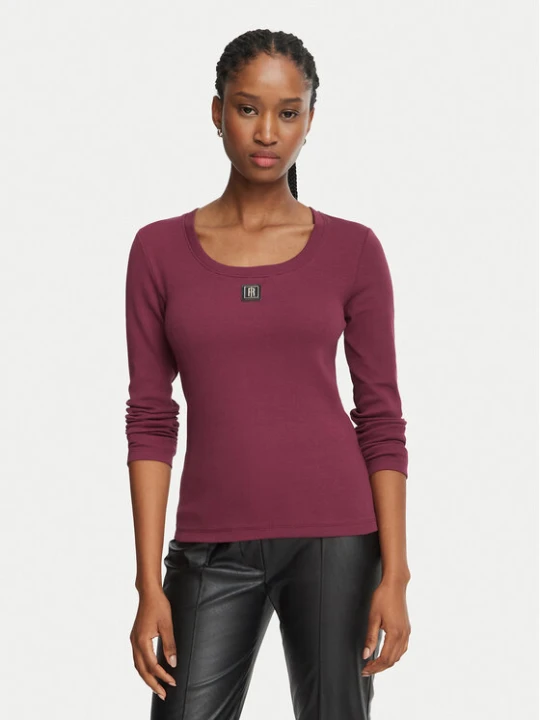 Zdjęcie produktu Fracomina Bluzka FP26WT3034J40101 Bordowy Slim Fit