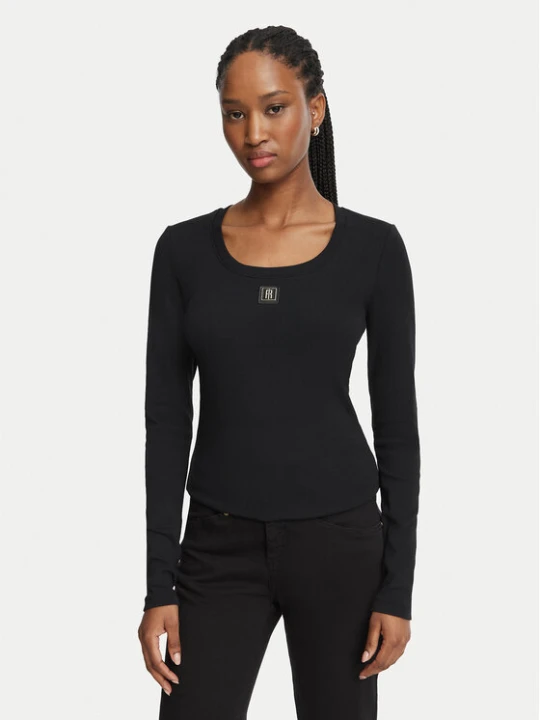 Zdjęcie produktu Fracomina Bluzka FP26WT3034J40101 Czarny Slim Fit