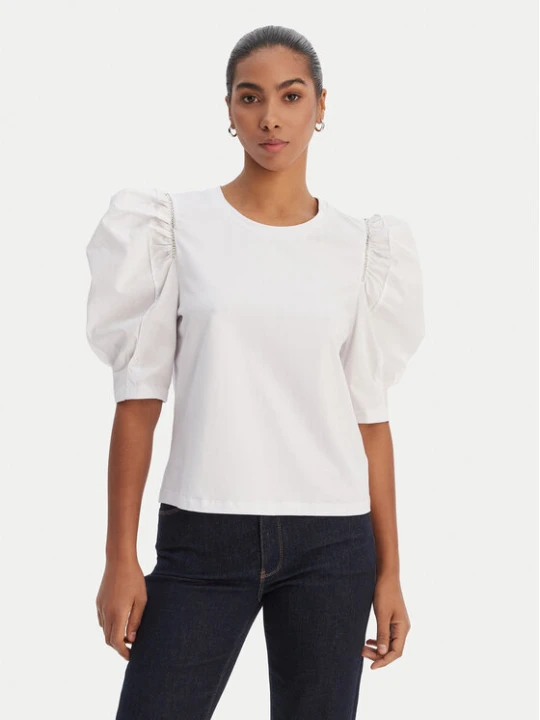 Zdjęcie produktu Fracomina Bluzka FR26ST3035J40101 Biały Regular Fit