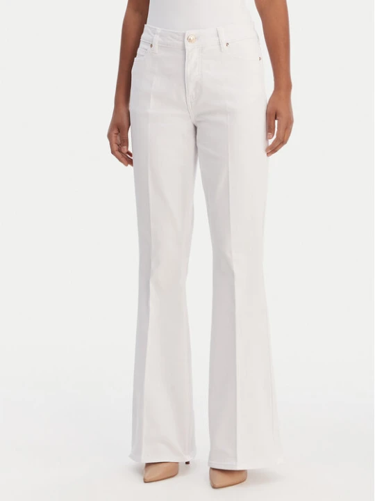 Zdjęcie produktu Fracomina Jeansy FP26SVA012W61501 Biały Bootcut Fit