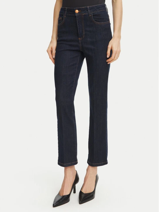 Zdjęcie produktu Fracomina Jeansy FY26WV9006D46093 Czarny Cropped Fit
