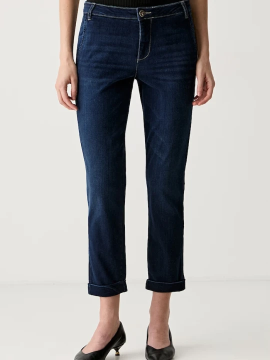 Zdjęcie produktu Fracomina jeansy slim fit damskie CINDY granatowy