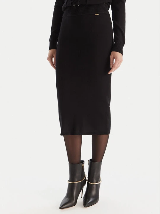 Zdjęcie produktu Fracomina Spódnica ołówkowa FR25WG4004K55601 Czarny Slim Fit