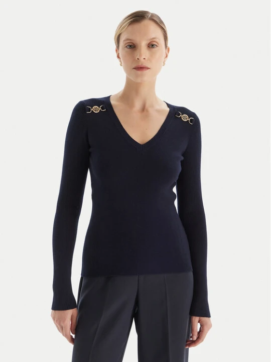 Zdjęcie produktu Fracomina Sweter FR25WT7025K43301 Granatowy Slim Fit