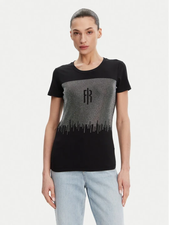Zdjęcie produktu Fracomina T-Shirt FP25ST3002J449N4 Czarny Regular Fit