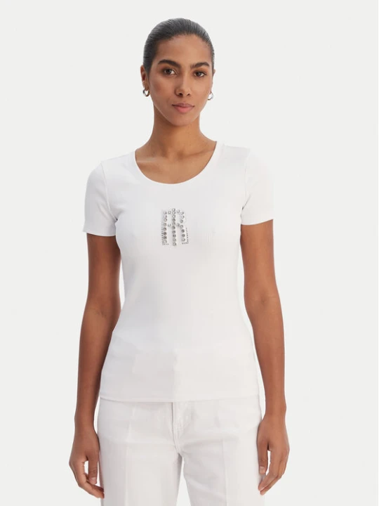 Zdjęcie produktu Fracomina T-Shirt FP26ST3001J42701 Biały Slim Fit