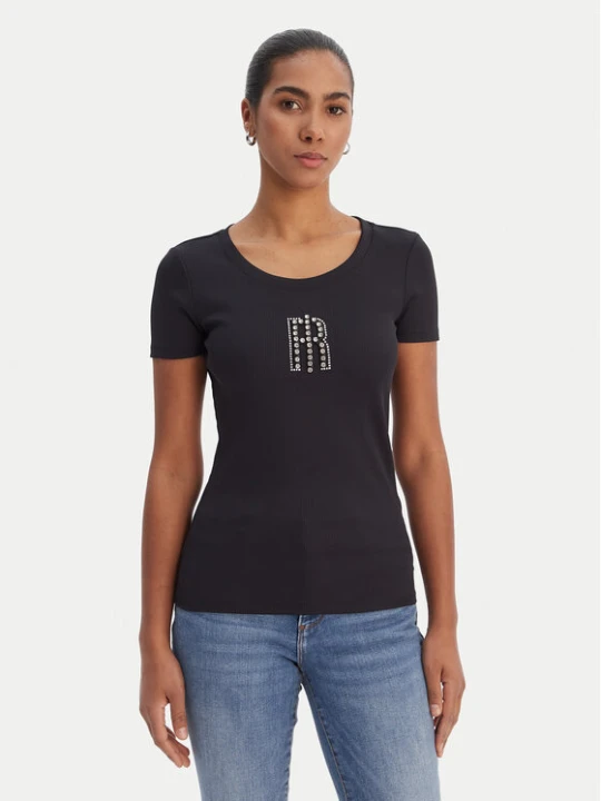 Zdjęcie produktu Fracomina T-Shirt FP26ST3001J42701 Czarny Slim Fit