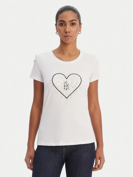 Zdjęcie produktu Fracomina T-Shirt FR26ST3002J401N5 Biały Regular Fit