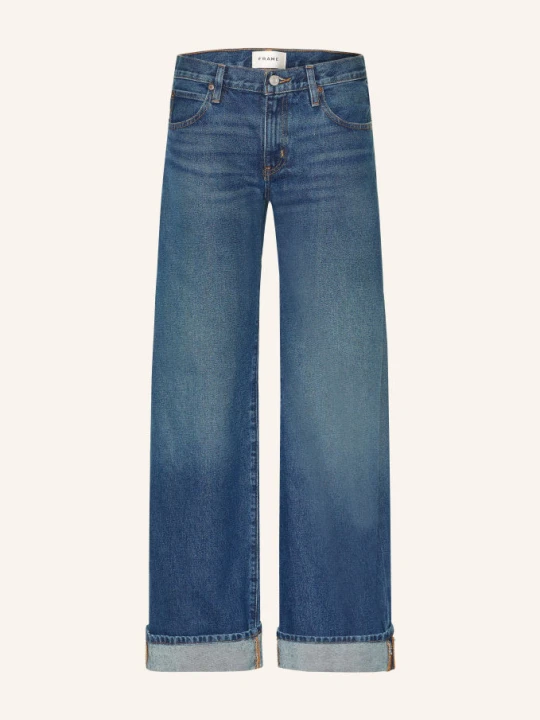 Zdjęcie produktu Frame Jeansy Wide Leg The Cuffed Low Bow blau VOLL VOLT