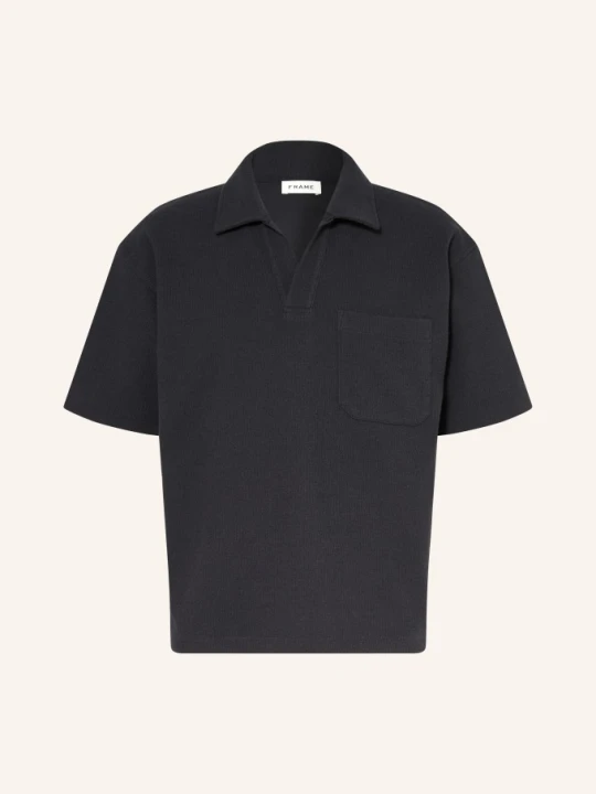 Zdjęcie produktu Frame Koszulka Polo Z Frotte blau GRANATOWY