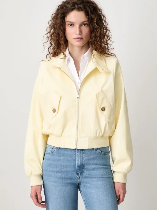 Zdjęcie produktu Frame THE HARRINGTON JACKET krótka kurtka damska z jedwabiem
