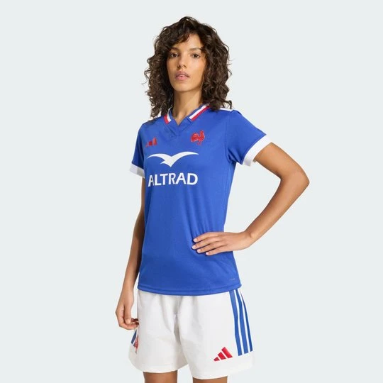Zdjęcie produktu France Rugby Home Womens Adidas Semi Lucid Blue