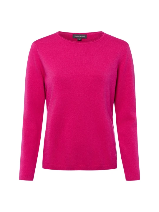 Zdjęcie produktu Franco Callegari sweter z dzianiny z zawartością kaszmiru Kobiety wyrazisty róż
