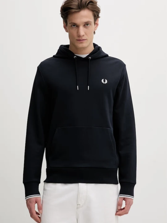 Zdjęcie produktu Fred Perry bluza bawełniana granatowy
