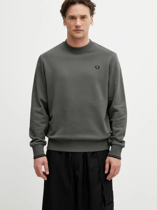 Zdjęcie produktu Fred Perry bluza męska bawełniana zielony