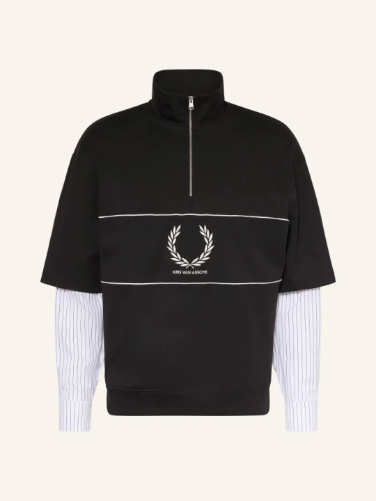 Zdjęcie produktu Fred Perry Bluza Z Mieszanki Materiałów schwarz