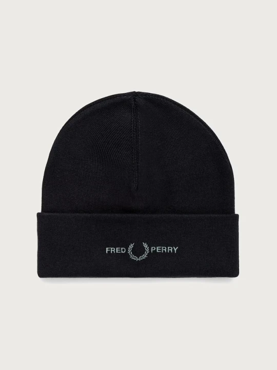 Zdjęcie produktu Fred Perry czapka z bawełną granatowy