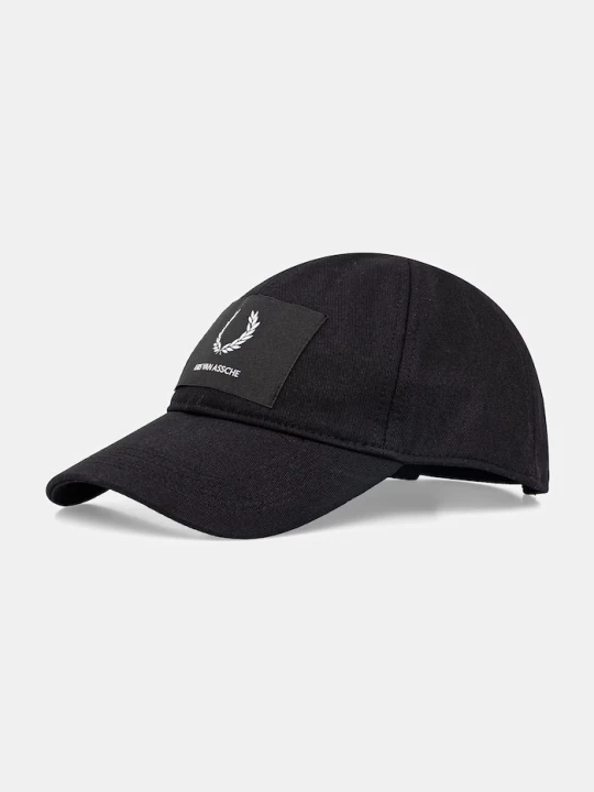 Zdjęcie produktu Fred Perry czapka z daszkiem bawełniana czarny