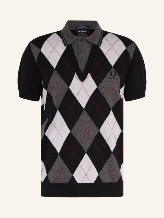 Zdjęcie produktu Fred Perry Dzianinowa Koszulka Polo schwarz