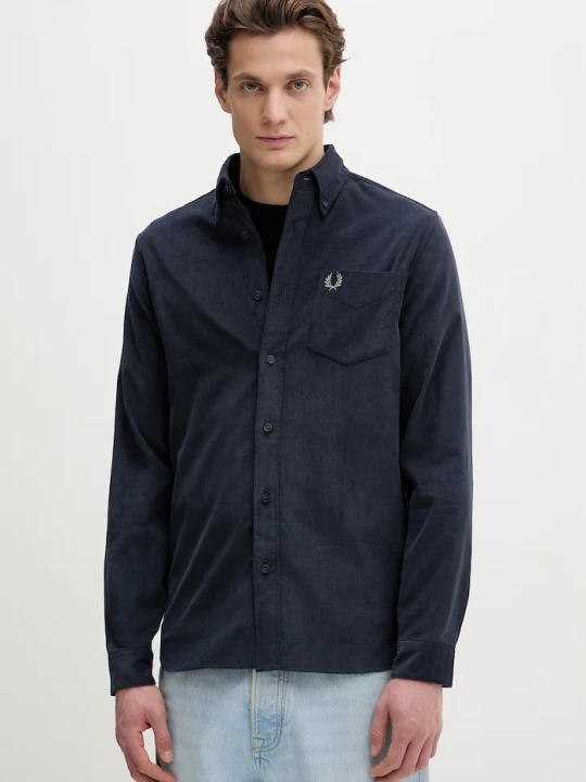 Zdjęcie produktu Fred Perry koszula bawełniana granatowy