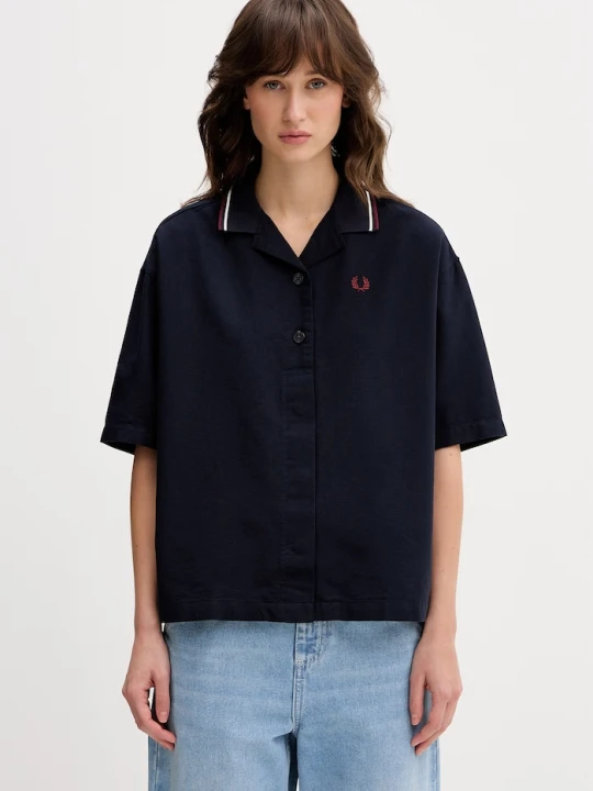 Zdjęcie produktu Fred Perry koszula damska bawełniana granatowy