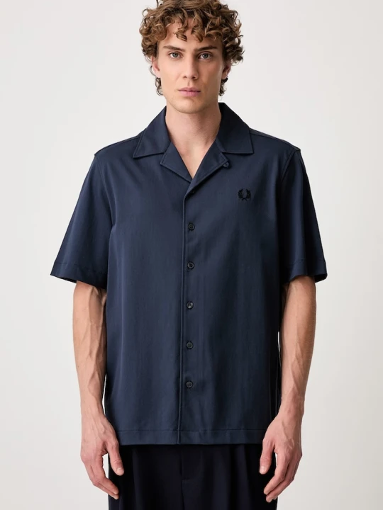 Zdjęcie produktu Fred Perry koszula męska bawełniana granatowy
