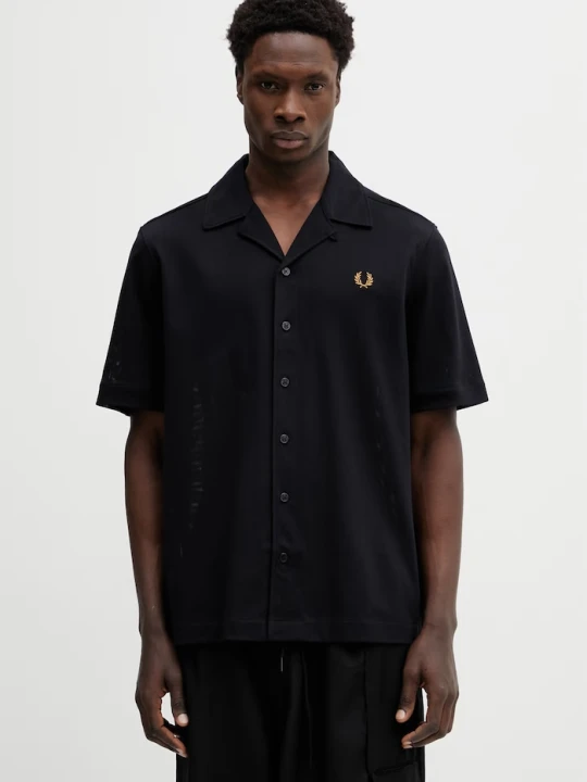 Zdjęcie produktu Fred Perry koszula męska bawełniana czarny