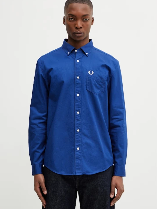 Zdjęcie produktu Fred Perry koszula bawełniana niebieski