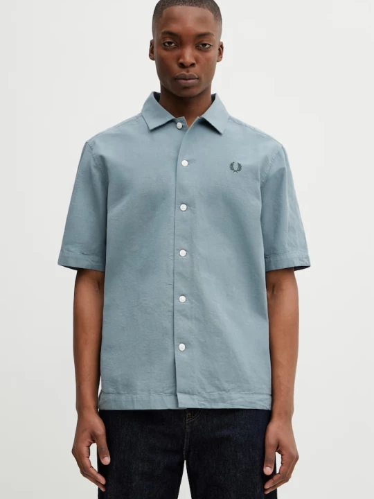 Zdjęcie produktu Fred Perry koszula bawełniana niebieski