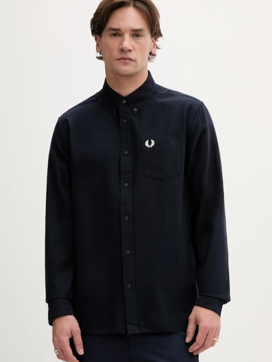 Zdjęcie produktu Fred Perry koszula bawełniana granatowy