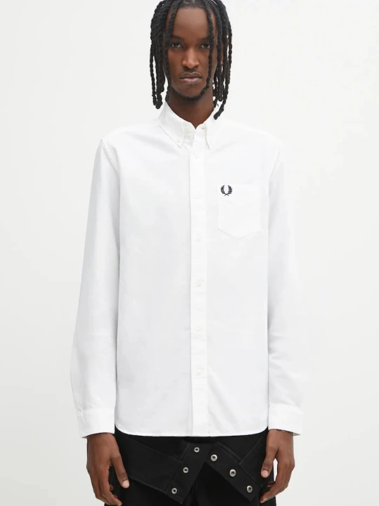Zdjęcie produktu Fred Perry koszula bawełniana biały