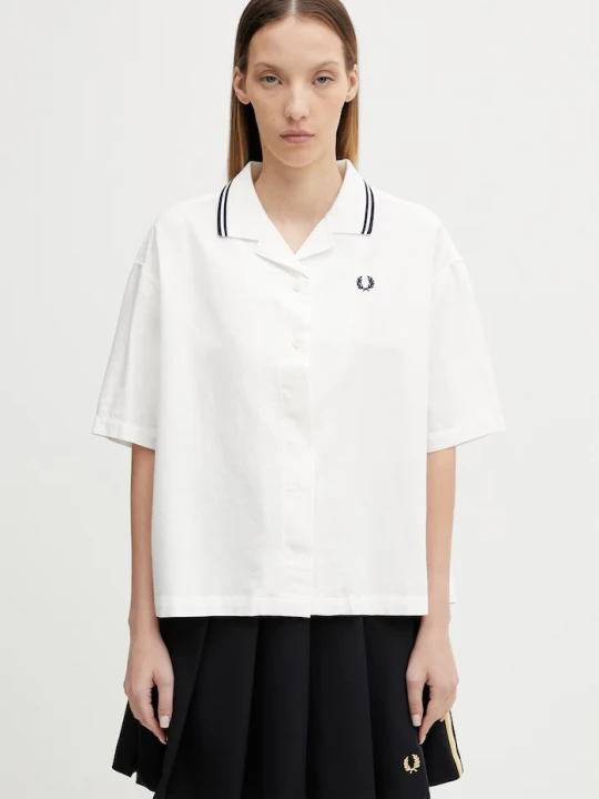 Zdjęcie produktu Fred Perry koszula damska bawełniana biały