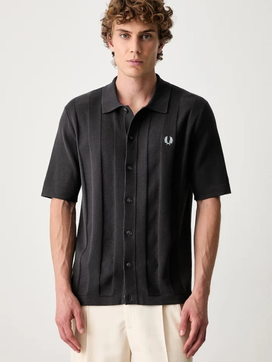 Zdjęcie produktu Fred Perry koszula męska bawełniana szary