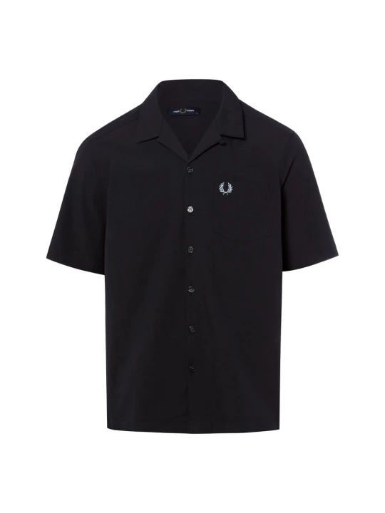 Zdjęcie produktu Fred Perry koszula z krótkim rękawem Mężczyźni Comfort Fit Bawełna szary