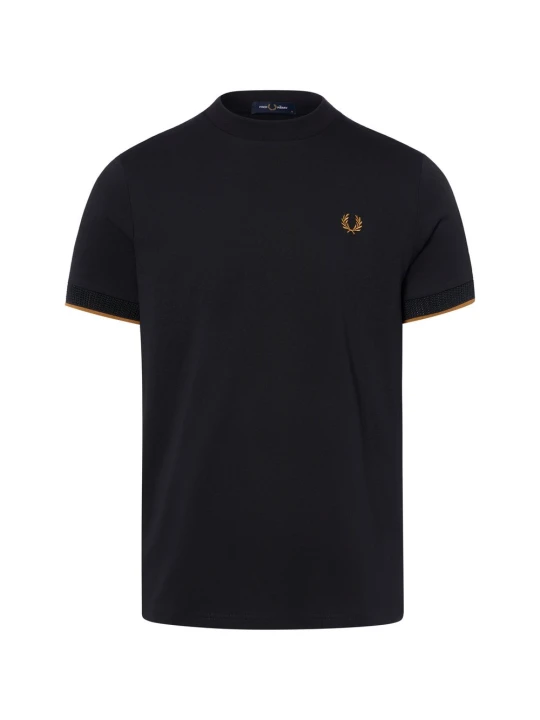 Zdjęcie produktu Fred Perry koszulka Mężczyźni Bawełna (100%) czarny