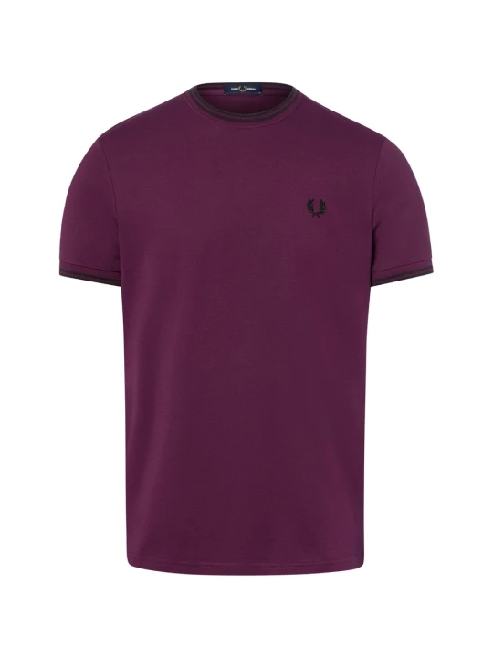 Zdjęcie produktu Fred Perry Koszulka Mężczyźni Bawełna lila