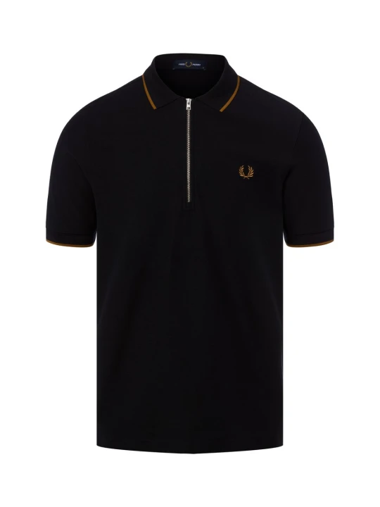 Zdjęcie produktu Fred Perry koszulka polo Mężczyźni Bawełna (100%) czarny