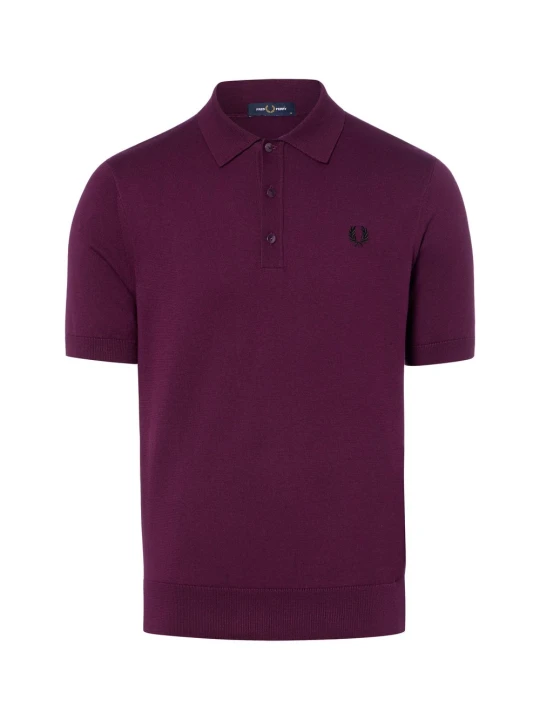 Zdjęcie produktu Fred Perry koszulka polo Mężczyźni Bawełna lila
