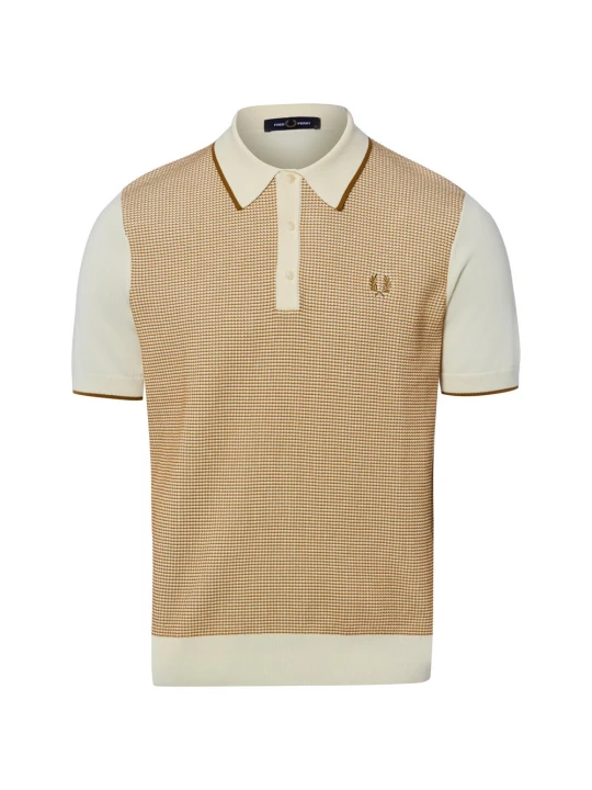 Zdjęcie produktu Fred Perry koszulka polo z dzianiny Mężczyźni beżowy