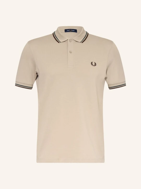 Zdjęcie produktu Fred Perry Koszulka Polo Z Pikowanym Wzorem beige JASNOBRĄZOWY
