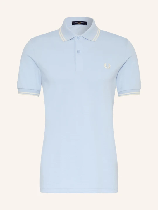 Zdjęcie produktu Fred Perry Koszulka Polo Z Pikowanym Wzorem blau JASNONIEBIESKI