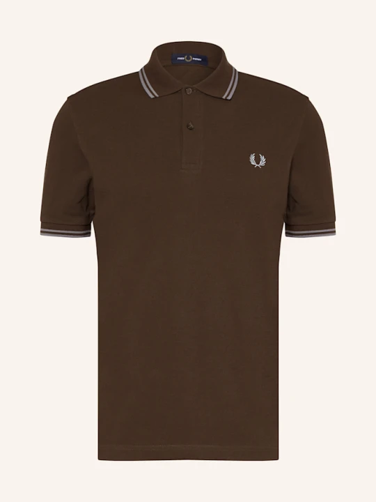 Zdjęcie produktu Fred Perry Koszulka Polo Z Pikowanym Wzorem braun CIEMNOBRĄZOWY